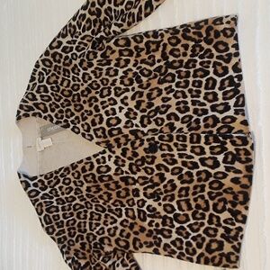 Vibrant Leopard Print Sweater NWT
